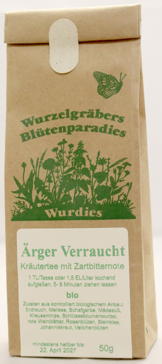 Ärger Verraucht, bio  Zartbitterkräutertee