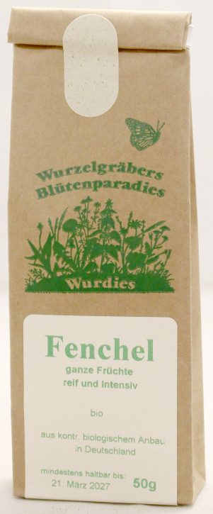 Fenchel, grün-braun, intensiv, ganz, bio