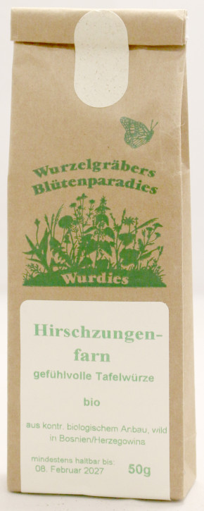 Hirschzungenfarn, gemahlen, bio