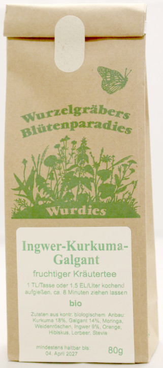 Ingwer-Kurkuma-Galgant, bio