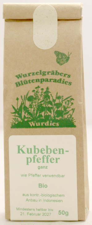 Kubebenpfeffer, ganz, bio