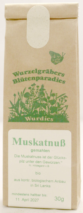 Muskatnuß, gemahlen, bio