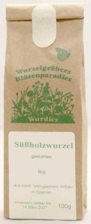 Süßholzwurzel, gemahlen, bio