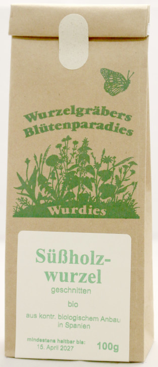 Süßholzwurzel, geschnitten, bio