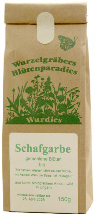 Schafgarbe, gemahlen, bio, wild