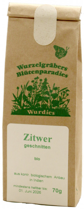 Zitwer, Wurzel, geschnitten, bio